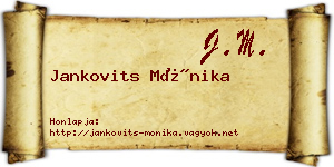 Jankovits Mónika névjegykártya